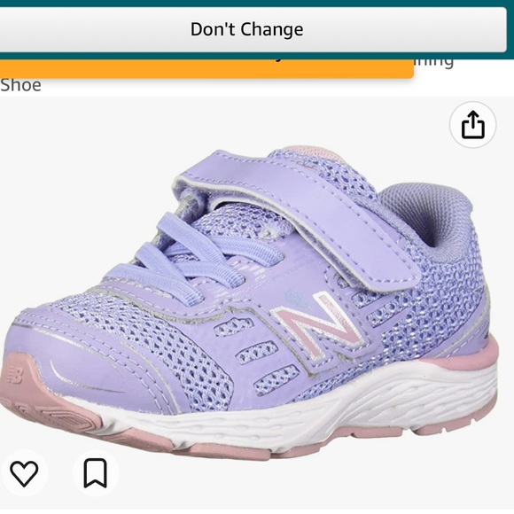 New Balance Other - New Balance Kid's 680 V5 Velcro Running Shoe Clear Amethyst Purple